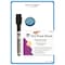 Charles Leonard Magnetic Mini Dry Erase Boards, 6.25x9, w/Marker, Magnet, Blue, 12Pk 35600-ST - alternate 2